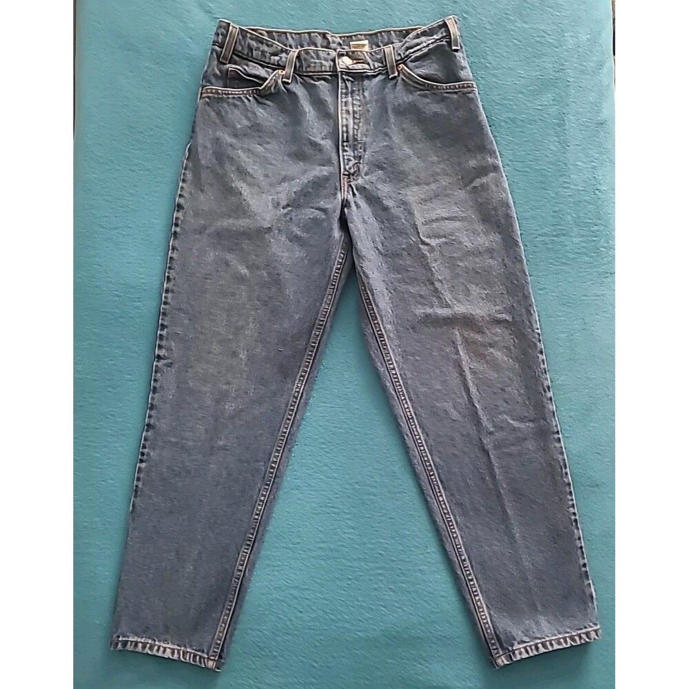 Levi's 550 Mens Relaxed Fit Tapered Leg Jeans Blue Size 34x30 Vintage Orange Tab